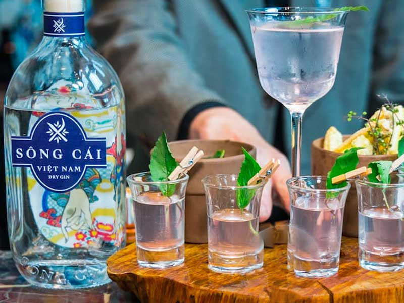 rượu sông cái việt nam dry gin