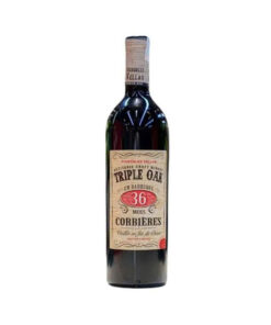 rượu vang đỏ pháp triple oak 36 mois corbières